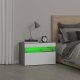 vidaXL vidaXL Szafka nocna z oświetleniem LED, szary dąb sonoma, 60x35x40 cm 4