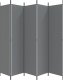 vidaXL vidaXL Parawan 5-panelowy, antracytowy,250x220 cm, tkanina 5
