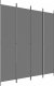 vidaXL vidaXL Parawan 4-panelowy, antracytowy, 200x220 cm, tkanina 2