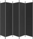 vidaXL vidaXL Parawan 5-panelowy, czarny, 250x200 cm, tkanina 4