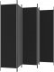 vidaXL vidaXL Parawan 5-panelowy, czarny, 250x200 cm, tkanina 5