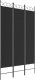 vidaXL vidaXL Parawan 3-panelowy, czarny, 120x200 cm, tkanina 2