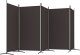 vidaXL vidaXL Parawan 5-panelowy, brązowy, 433x180 cm, tkanina 5
