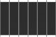 vidaXL vidaXL Parawan 6-panelowy, czarny, 300x200 cm, tkanina 3