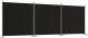 vidaXL vidaXL Parawan 3-panelowy, czarny, 525x180 cm, tkanina 2