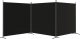vidaXL vidaXL Parawan 3-panelowy, czarny, 525x180 cm, tkanina 4