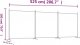 vidaXL vidaXL Parawan 3-panelowy, czarny, 525x180 cm, tkanina 8