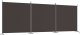 vidaXL vidaXL Parawan 3-panelowy, brązowy, 525x180 cm, tkanina 2