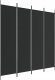 vidaXL vidaXL Parawan 4-panelowy, czarny, 200x200 cm, tkanina 2