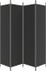 vidaXL vidaXL Parawan 4-panelowy, czarny, 200x200 cm, tkanina 4