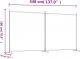 vidaXL vidaXL Parawan 2-panelowy, biały, 348x180 cm, tkanina 8