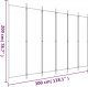 vidaXL vidaXL Parawan 6-panelowy, antracytowy, 300x200 cm, tkanina 8