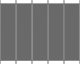 vidaXL vidaXL Parawan 5-panelowy, antracytowy, 250x200 cm, tkanina 3