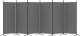 vidaXL vidaXL Parawan 6-panelowy, antracytowy, 520x180 cm, tkanina 4