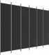 vidaXL vidaXL Parawan 6-panelowy, czarny, 300x220 cm, tkanina 2