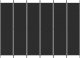 vidaXL vidaXL Parawan 6-panelowy, czarny, 300x220 cm, tkanina 3