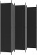 vidaXL vidaXL Parawan 6-panelowy, czarny, 300x220 cm, tkanina 5