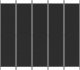 vidaXL vidaXL Parawan 5-panelowy, czarny, 250x220 cm, tkanina 3