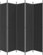 vidaXL vidaXL Parawan 5-panelowy, czarny, 250x220 cm, tkanina 4