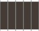 vidaXL vidaXL Parawan 5-panelowy, brązowy, 250x200 cm, tkanina 3