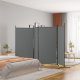 vidaXL vidaXL Parawan 4-panelowy, antracytowy, 346x180 cm, tkanina 1