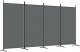 vidaXL vidaXL Parawan 4-panelowy, antracytowy, 346x180 cm, tkanina 2