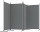 vidaXL vidaXL Parawan 4-panelowy, antracytowy, 346x180 cm, tkanina 5