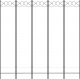 vidaXL vidaXL Parawan 5-panelowy, biały, 200x200 cm, tkanina 3