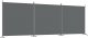 vidaXL vidaXL Parawan 3-panelowy, antracytowy, 525x180 cm, tkanina 2