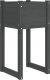 vidaXL vidaXL Donica, szara, 40x40x81 cm, lite drewno sosnowe 1
