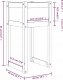 vidaXL vidaXL Donica, szara, 40x40x81 cm, lite drewno sosnowe 6