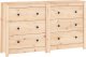 vidaXL vidaXL Komoda, 140x35x80 cm, drewno sosnowe 1