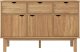 vidaXL Komoda, 114x43x73,5 cm, lite drewno sosnowe 3