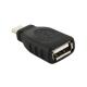 Adapter USB Qoltec USB-C - USB Czarny  (50396) 1