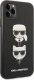 Karl Lagerfeld Etui Karl Lagerfeld KLHCN58SAKICKCBK Apple iPhone 11 Pro czarny/black hardcase Saffiano Ikonik Karl&Choupette Head 2