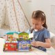 Viga Montessori Drewniana Tablica Manipulacyjna Zamek i Zatrzask Dom 5