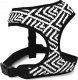Barry King Szelki dla psa, z wytrzymałej tkaniny, wzór aztecki, biało-czarne paski, max. Obw. Szyi 40cm, obw. Klatki 52-70cm 1