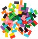 MalPlay Drewniane Kolorowe Klocki Domino 200 elementów 10