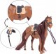 Figurka MalPlay Konik Dla Lalek do Czesania z Szczotką 12,5 cm 3