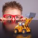 MalPlay Koparka Ładowarka z Napędem Ręcznym i Ruchomą Metalową Łychą 6