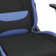 Fotel vidaXL czarno-niebieski z podnóżkiem (3143749) 7