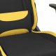 Fotel vidaXL czarno-żółty z podnóżkiem (3143746) 8