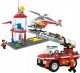 Blocki KLOCKI LEGO CITY Straż Pożarna 3w1 - Wóz Strażacki, Helikopter, Komenda STRAŻY POŻARNEJ z LĄDOWISKIEM - 238 elementów 1