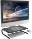 Powerton Podstawa pod monitor, miejsce na klawiaturę, czarny, metal/ tworzywo, 20 kg nośność, Powerton, ergo 9