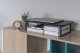 Powerton Podstawa pod monitor, łatwy montaż, miejsce na klawiaturę, czarny, metal / płyta mdf, 20 kg nośność, Powerton, ergo 12