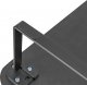 Powerton Podstawa pod monitor, łatwy montaż, miejsce na klawiaturę, czarny, metal / płyta mdf, 20 kg nośność, Powerton, ergo 6
