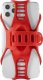 Bone Bike Uchwyt telefonu komórkowego Bone Bike Tie 3 Pro, na rower, regulowany rozmiar, czerwony, 5.8-7.2", silikon, nocowany na trzonku ki 6