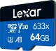 Karta Lexar 633x MicroSDXC 64 GB Class 10 UHS-I/U3 A1 V30 (LMS0633064G-BNNNG) 1