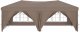 vidaXL Składany namiot imprezowy ze ściankami, kolor taupe, 3x6 m 3