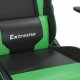 Fotel vidaXL czarno-zielony z podnóżkiem (3143702) 7